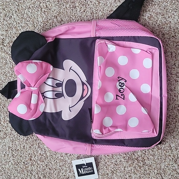 Minnie Mouse/"Zoey" embroidered backpack - Picture 2 of 8